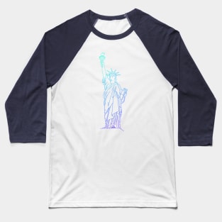 Statue of Liberty Baseball T-Shirt